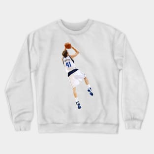 Dirk Nowitzki of the Dallas Mavericks Crewneck Sweatshirt